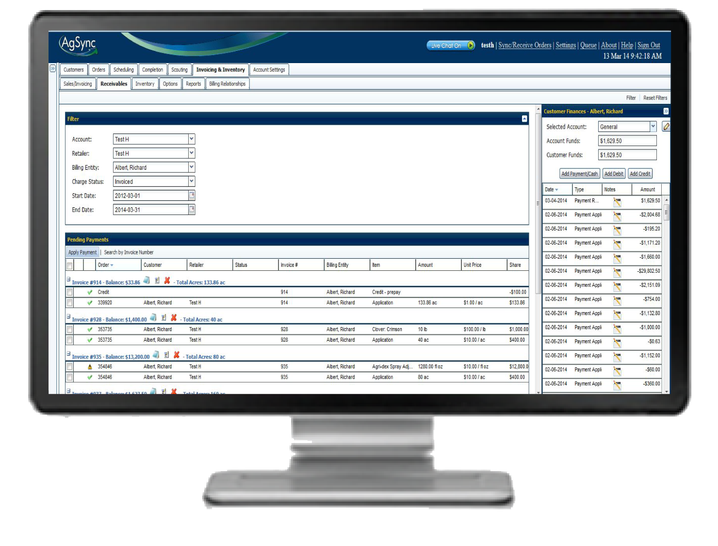 invoicing and inventory